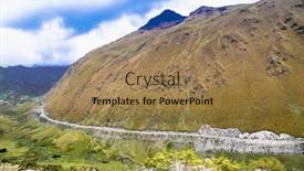  Presentation with way - PPT theme enhanced with peruvian-beauties-on-the-way background and a coral colored foreground