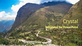  Presentation with america - Colorful presentation theme enhanced with peruvian-beauties-on-the-way backdrop and a tawny brown colored foreground