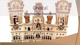  Presentation with artist - Cool new PPT theme with peruvian church made of clay by artist mamerto sanchez backdrop and a lemonade colored foreground