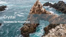  Presentation with inca - Audience pleasing PPT theme consisting of peruvian coast at puerto inca backdrop and a seafoam green colored foreground