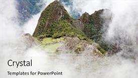 Presentation with lost - Colorful PPT theme enhanced with lost city of machu picchu backdrop and a light gray colored foreground