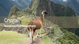  Presentation with inca - Cool new theme with machu picchu lost inca city backdrop and a coral colored foreground