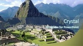  Presentation with lost - Amazing presentation theme having incaico - view of the lost incan backdrop and a ocean colored foreground