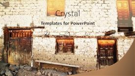  Presentation with america - Presentation theme enhanced with peruvian mountain village in cordiliera huayhuash peru south america background and a lemonade colored foreground