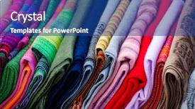  Presentation with market - Beautiful theme featuring peruvian scarves shawls backdrop and a ocean colored foreground