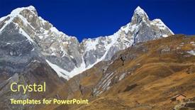  Presentation with america - Presentation theme consisting of peruvian village in cordiliera huayhuash peru south america background and a tawny brown colored foreground