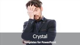  Presentation with businessman standing on maze - Amazing presentation theme having pessimism - sad businessman standing isolated backdrop and a tawny brown colored foreground