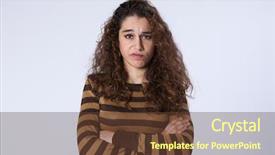  Presentation with upset - Amazing theme having anger temper - upset young woman with her backdrop and a tawny brown colored foreground