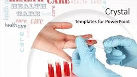  Presentation with pest - Colorful theme enhanced with pest analysis - test tubes with blood backdrop and a sky blue colored foreground