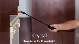  Presentation with sprayer - Cool new slides with pest control - cropped image of manual worker backdrop and a tawny brown colored foreground