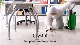  Presentation with pest control - Cool new theme with pests - professional contractor doing pest control backdrop and a lemonade colored foreground