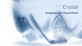  Presentation with pet - Slide deck featuring pet bottle close-up background and a sky blue colored foreground