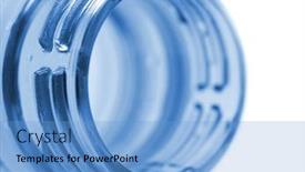  Presentation with pet - Audience pleasing slide deck consisting of pet bottle close-up backdrop and a light blue colored foreground