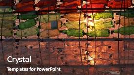  Presentation with pet - Audience pleasing presentation design consisting of pet bottles - abstract background backdrop and a tawny brown colored foreground