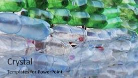  Presentation with pet - Amazing presentation theme having pet bottles - abstract background backdrop and a light blue colored foreground