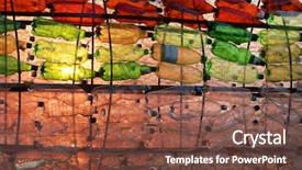  Presentation with pet - Beautiful presentation design featuring pet bottles - abstract background backdrop and a tawny brown colored foreground