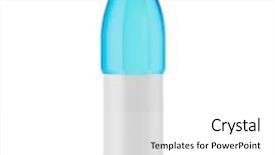  Presentation with plastic bottle - Colorful PPT layouts enhanced with energy drink consumption - plastic bottle on white background backdrop and a white colored foreground