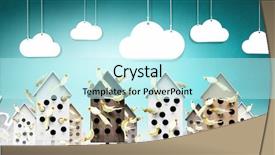  Presentation with apartments - Cool new slides with pet hotel - apartments for friendly living backdrop and a cool aqua colored foreground