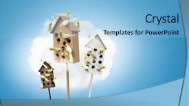  Presentation with apartments - Slide deck with pet hotel - apartments for friendly living background and a  colored foreground