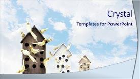  Presentation with christian living - Audience pleasing PPT theme consisting of pet hotel - apartments for friendly living backdrop and a sky blue colored foreground