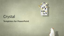  Presentation with apartments - Slide set having pet hotel - apartments for friendly living background and a soft green colored foreground