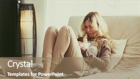  Presentation with sensuality woman black angel relaxing - Colorful PPT theme enhanced with pet hotel - happy young woman is relaxing backdrop and a coral colored foreground