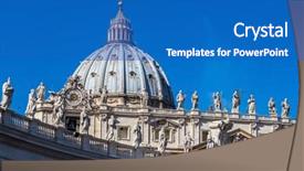  Presentation with rome italy - PPT layouts enhanced with italy rome st peter's basilica background and a  colored foreground
