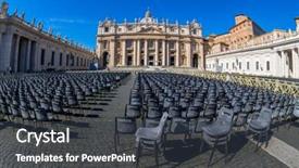  Presentation with rome italy - Presentation featuring italy rome st peter's basilica background and a  colored foreground