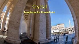  Presentation with rome italy - Colorful slides enhanced with italy rome st peter's basilica backdrop and a  colored foreground