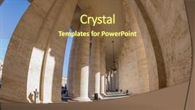  Presentation with rome italy - Theme consisting of italy rome st peter's basilica background and a  colored foreground