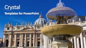  Presentation with peter - Slide deck having italy rome st peter's basilica background and a  colored foreground
