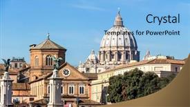  Presentation with rome italy - Amazing presentation having italy rome st peter's basilica backdrop and a  colored foreground