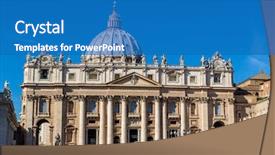  Presentation with peter - Cool new presentation with italy rome st peter's basilica backdrop and a  colored foreground