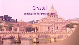  Presentation with faith - Presentation theme enhanced with st peter's basilica background and a pink colored foreground