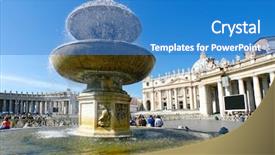  Presentation with peter - Colorful theme enhanced with st peter's square backdrop and a teal colored foreground