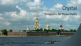  Presentation with paul - Beautiful slide set featuring peter and paul fortress st petersburg russia backdrop and a light blue colored foreground