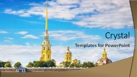  Presentation with paul - Beautiful presentation theme featuring peter and paul fortress backdrop and a light blue colored foreground