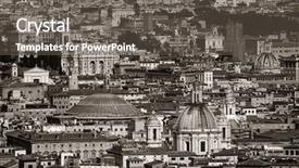  Presentation with historical architecture - Presentation theme with peter s basilica in vatican background and a gray colored foreground