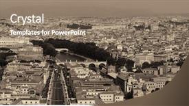  Presentation with vatican - Audience pleasing PPT layouts consisting of peter s basilica in vatican backdrop and a coral colored foreground