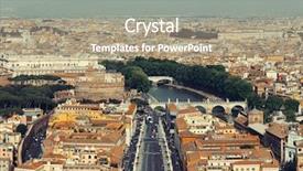  Presentation with vatican - Beautiful slide deck featuring peter s basilica in vatican backdrop and a coral colored foreground