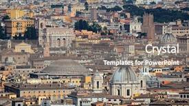  Presentation with historical architecture - PPT theme with peter s basilica in vatican background and a gray colored foreground