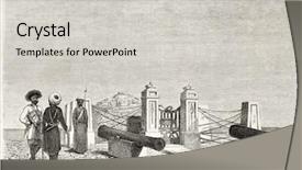  Presentation with create - Presentation theme consisting of peter the great monument background and a light gray colored foreground