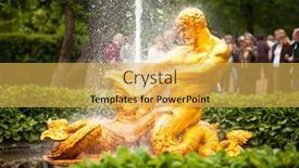  Presentation with jet - Cool new presentation with peterhof-russia-july-1-samson backdrop and a yellow colored foreground