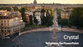  Presentation with vatican - PPT theme consisting of peter's basilica in vatican background and a dark gray colored foreground
