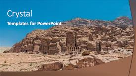  Presentation with biblical - Colorful slide set enhanced with petra-jordan-may-10-tourists backdrop and a teal colored foreground