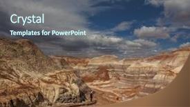  Presentation with arches national park - Beautiful PPT theme featuring petrified forest national park arizona backdrop and a ocean colored foreground