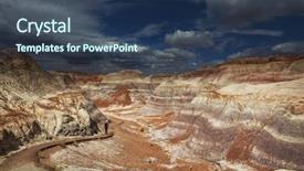  Presentation with arizona - Colorful slide deck enhanced with petrified forest national park arizona backdrop and a ocean colored foreground