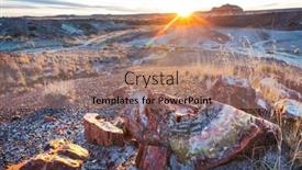  Presentation with arizona - Slide set having petrified-forest-national-park-arizona background and a coral colored foreground