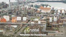  Presentation with oil and gas industry - PPT layouts enhanced with petro - industry factory in japan background and a gray colored foreground