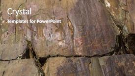  Presentation with petroglyphs - Theme enhanced with petroglyphs of the tract kalbak background and a  colored foreground